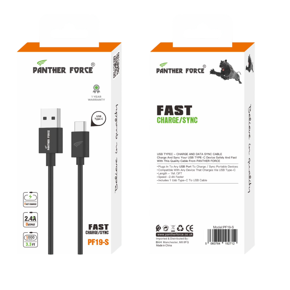 USB To Type-C 1 Meter Fast Charging Cable for Apple Iphone 15 - PF19 USB To Type-C 1 Meter Fast Charging Cable for Apple Iphone 15 - PF19